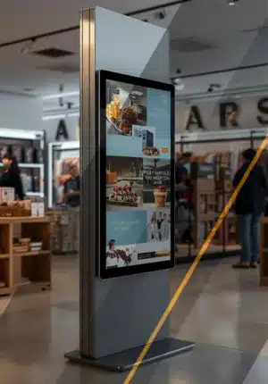 Digital signage in a retail environment